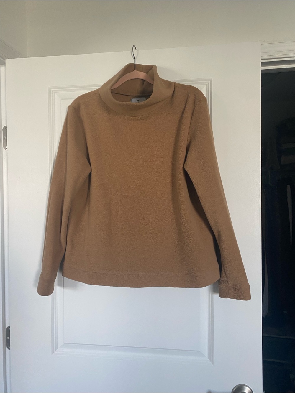 Dudley Stephens Camel Turtleneck Sweatshirt